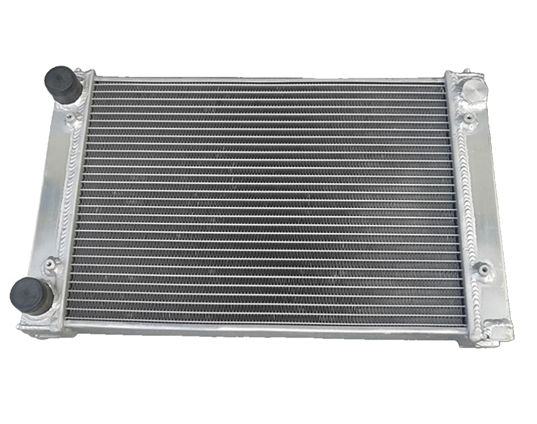 GPI RACING Radiador de aluminio completo de 2 filas para V-W Golf GTI, Jetta MK2/Corrado, Scirocco Coupe 1.8V MT