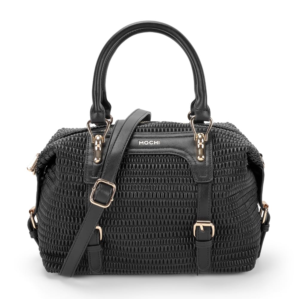 mochi Women Casual Pu Soft Body Zipper Closure Solid Satchels With 2 Pocket And 1 Compartments-picture-12