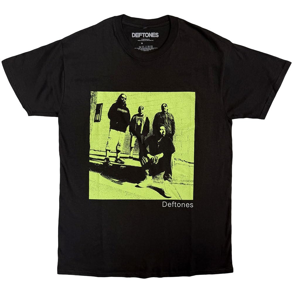 Rock Off Black/Green Deftones - Photo - T-Shirt - Cotton - Size Xxl - Officially Licensed Merch