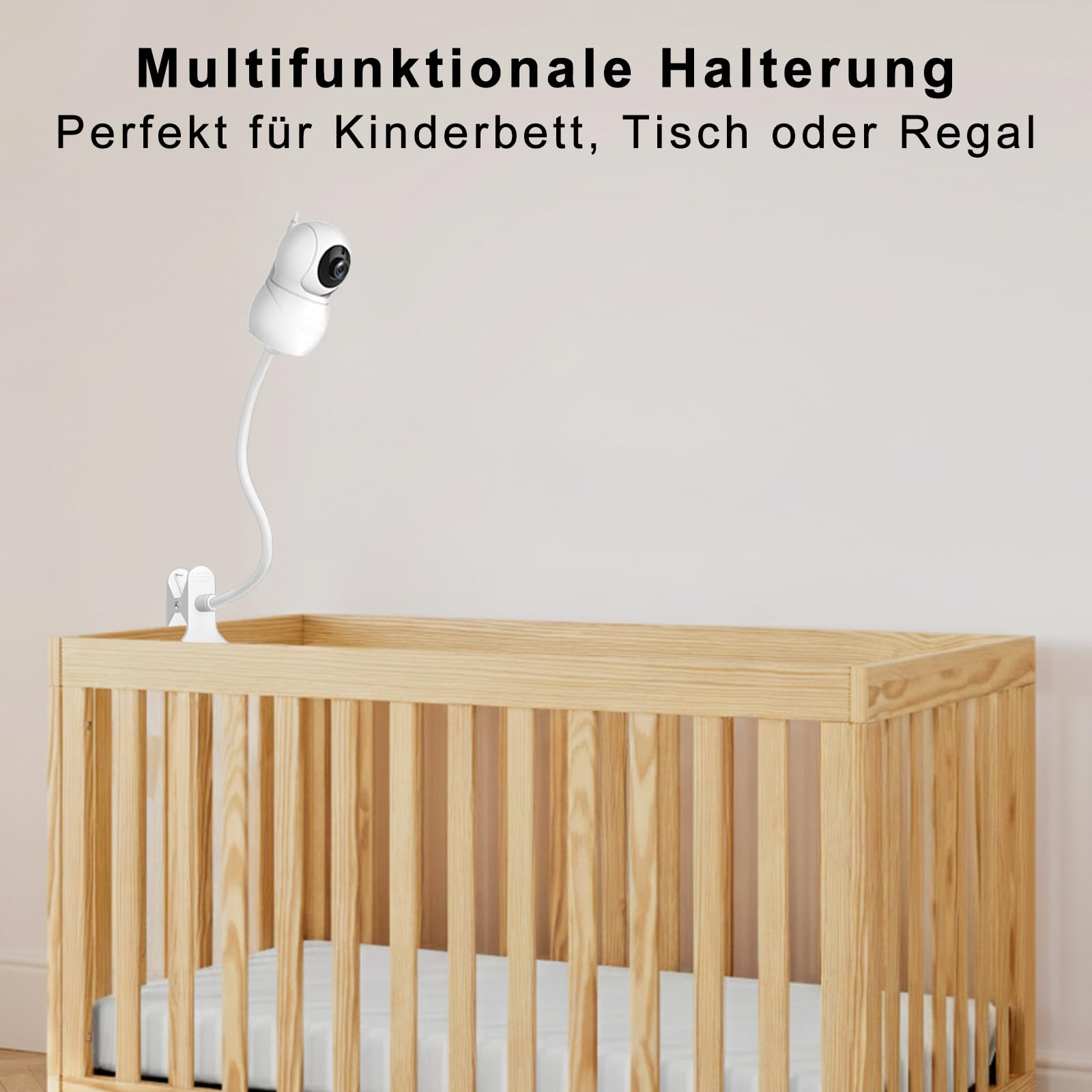 Uchwyt do elektronicznej niani, uniwersalny uchwyt na aparat dla niemowląt Momcozy, GHB, ieGeek, HelloBaby, BOIFUN, Blemil, Philips Avent i wszystkich nianek elektronicznych z gwintem 1/4