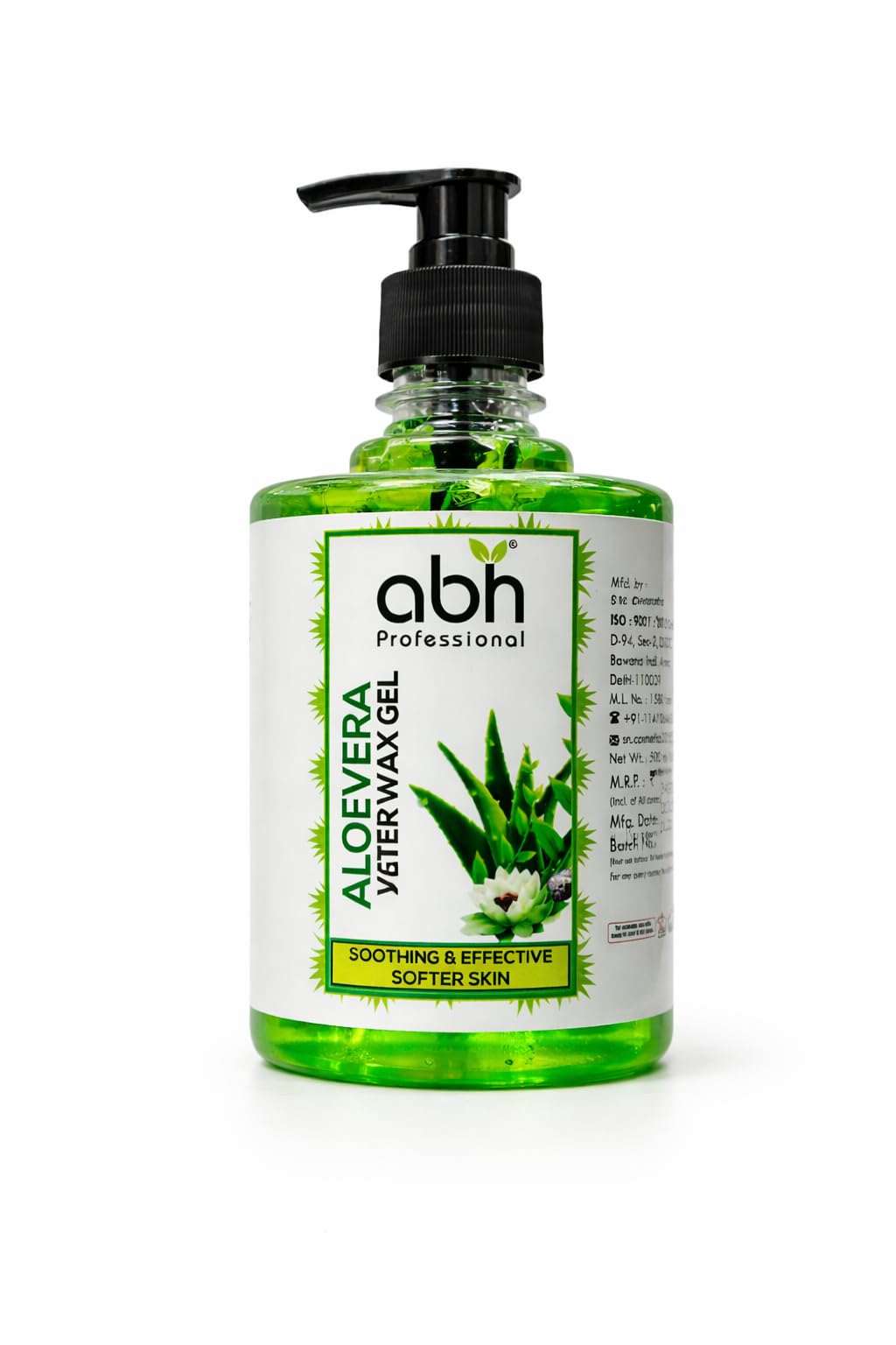 ABH Professional Aloe Vera Pre Wax Gel – Soothing & Hydrating Pre-Wax Treatment for Smooth, Soft & Glowing Skin – 500 ml Salon-Quality Soothing Gel for All Skin Types-image-8
