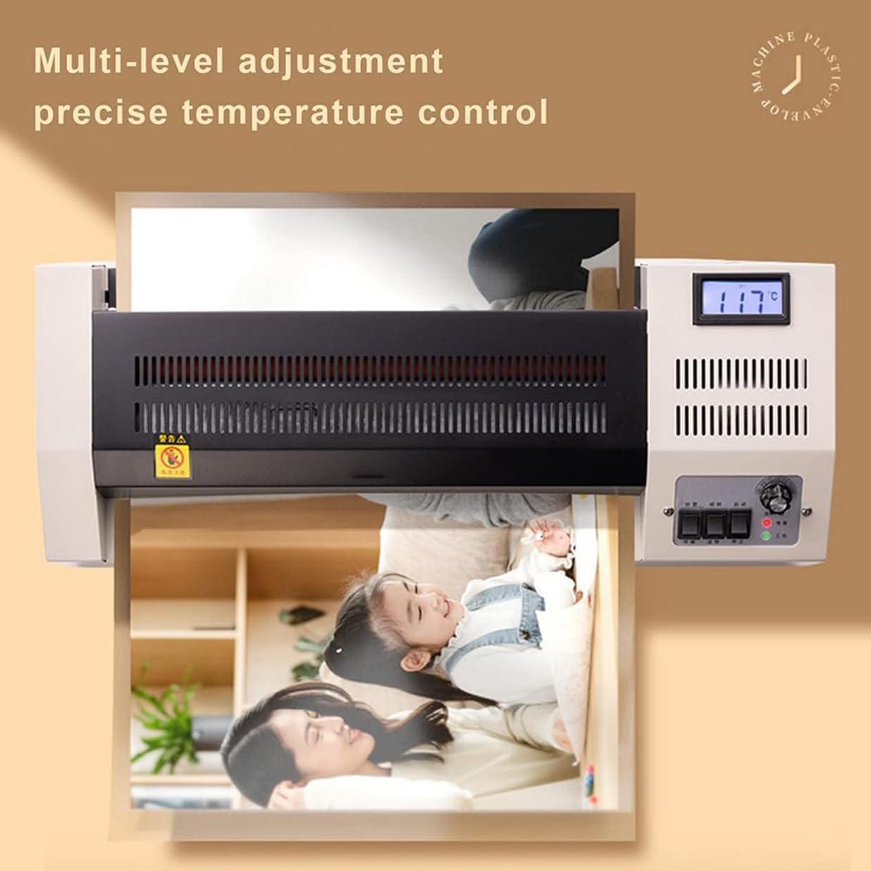 Laminator A3, Maszyna Do Laminowania Na Zimno I Termicznie, Laminator Rolkowy Na Gorąco Na Zimno Do Szkół Domowych Lub, Odpowiedni Do Użytku Ze Zdjęciami, Materiałami Informacyjnymi