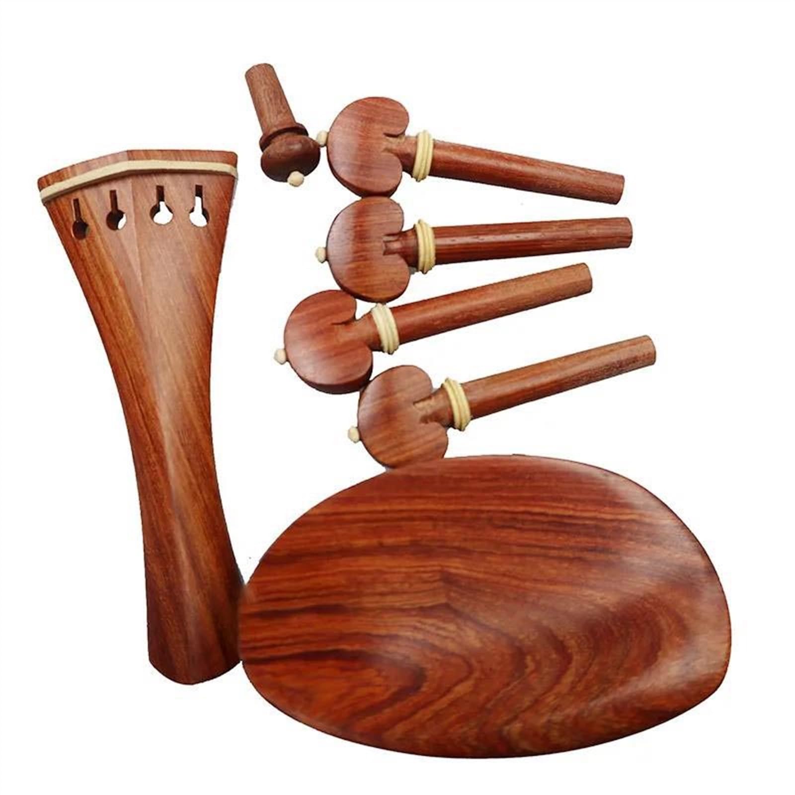 Nuova Forma Parti Per Violino Raccordi Pioli Mentoniera Puntale Per Cordiera, Accessori Per Violino Palissandro