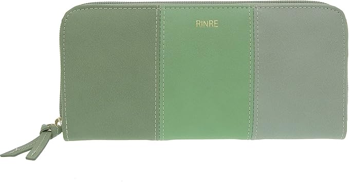 Amazon Rinre 財布 レディース 長財布 ファスナー 縦型カード収納 大容量 ギフト箱 Pb ライトグリーン 財布 Amazon Rinre 財布 レディース 長財布 ファスナー 縦型カード収納 大容量 ギフト箱 Pb ライトグリーン 財布