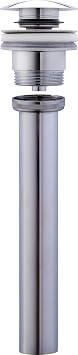 Push-open waste with tail-piece