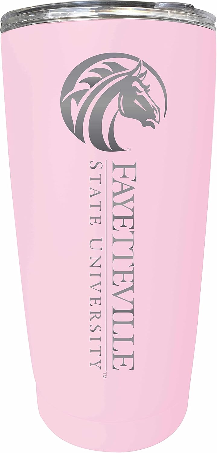 Fayetteville State University Etched 16 oz Stainless Steel Tumbler (Navy) Officially Licensed Collegiate Product
