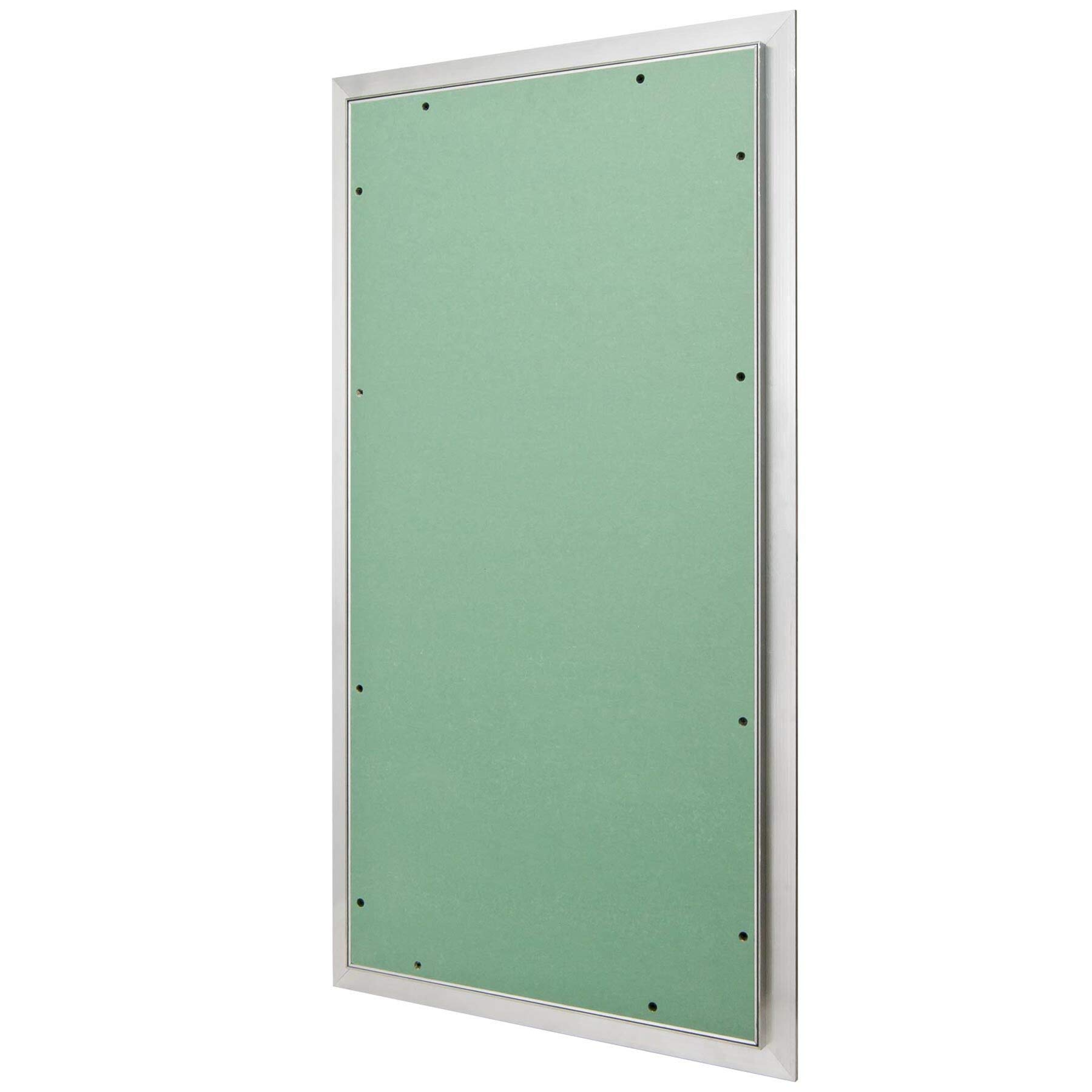 Revisionsklappe Trockenbau 400 x 800 mm – Revisionstür - Wartungsklappe mit 12,5 mm imprägnierter GK-Einlage und Druckverschluss – aus korrosionsbeständigem Aluminium – befliesbar – MW multi werkzeug