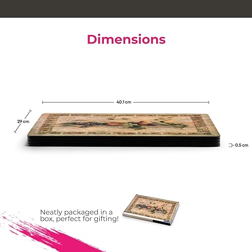 Miniatura 7 de Pimpernel Juego de 4 manteles individuales de paleta toscana