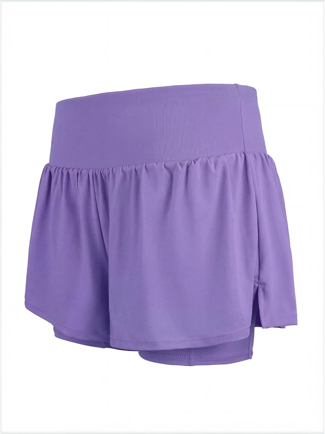 Stelle Women 2 in 1 Running Shorts Flowy Athletic Short High Waisted Workout Tennis Gym Short with Liner Pockets - Image 8