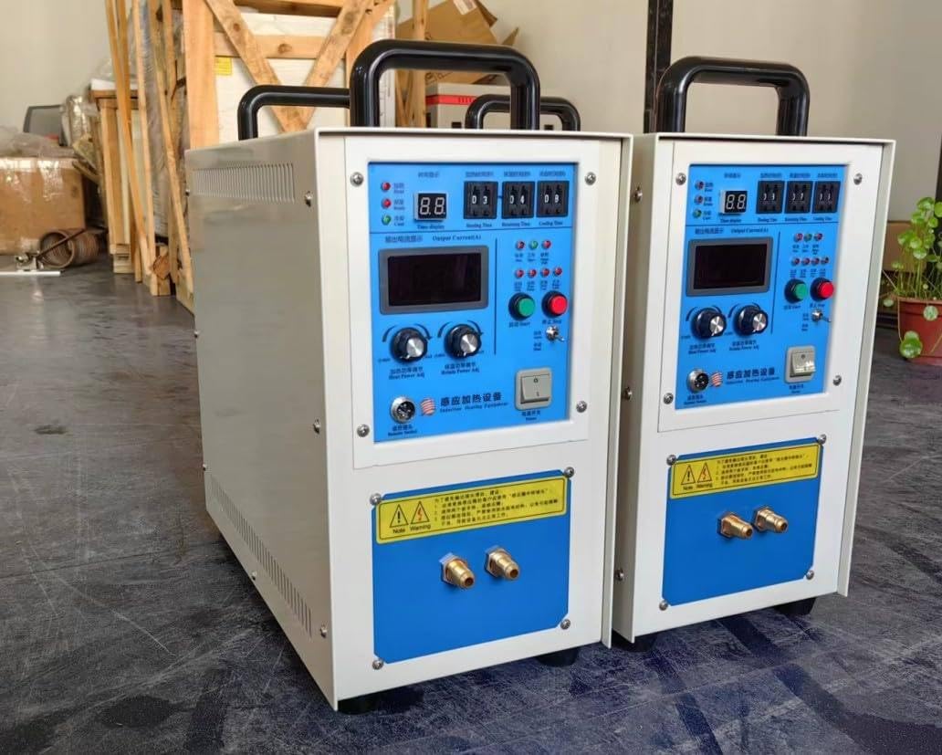 Nagrzewnica indukcyjna 15 kW 30-100 kHz do precyzyjnego ogrzewania o wysokiej częstotliwości, idealna do topienia miedzi - wydajny sprzęt do obróbki metali