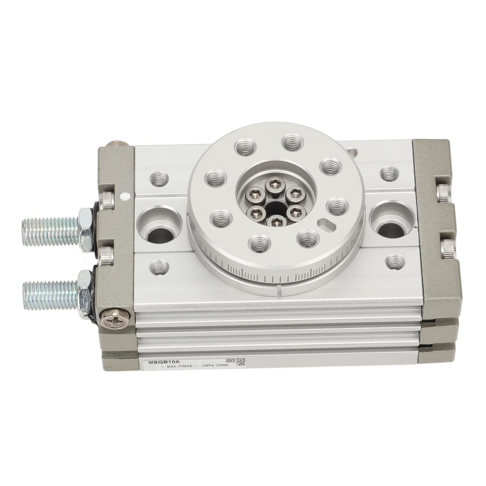 Ausla Cilindro Pneumatico Ad Aria, MSQB M5x0.8 Porta G1/8 Cilindro Pneumatico a Leva in Lega di Alluminio per Industria Leggera, Tessile, Elettronica, Meccanica (MSQB-10A)