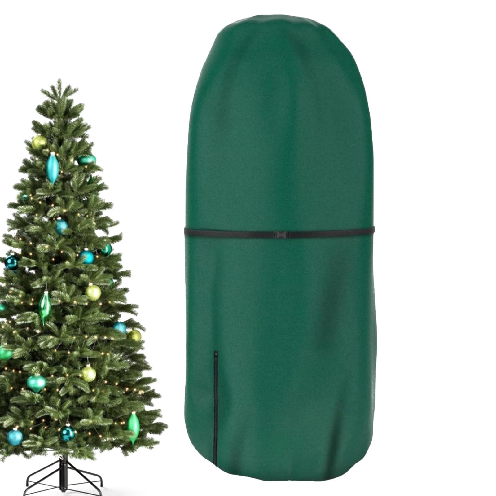 Upright Christmas Tree Storage Bag, 3FT/4FT/5FT/9FT Upright Christmas Tree Storage Cover, Tear Resistant Waterproof Dust Proof ChristmasTree Transport Covers with Adjustable Straps, for Home