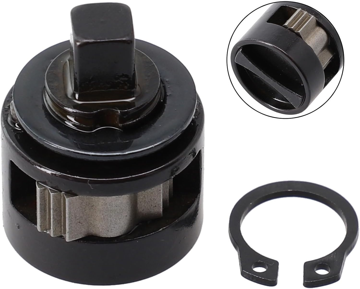 1/4 Inch Ratchet Head Replacement Anvil Service Kit, Tool Steel Drive End Repair Kit Compatible with Milwaukee M12 Cordless Ratchet 2456-20, Durable Ratchet Anvil Service Parts