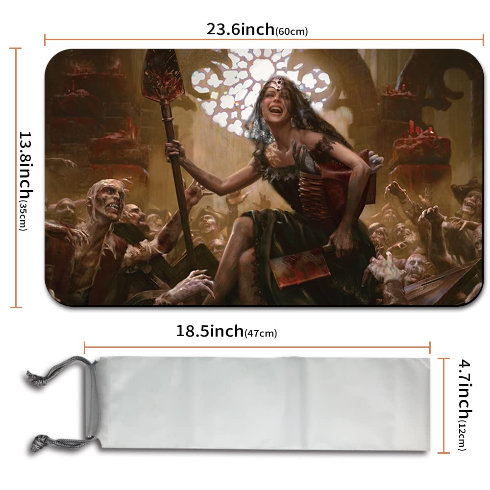 Four leaves GISA, Glorious RESURRECTOR - MTG Spielmatten+Kostenlose wasserdichte Tasche,MTG Playmate Table Mat Größe 60X35CM, MTG Mouse Pad kompatibel mit MTG TCG CCG RPG