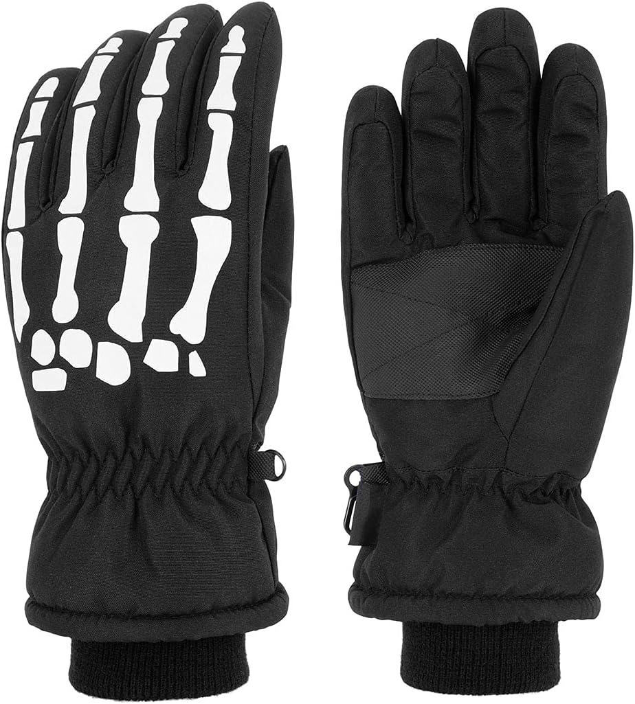 ANDORRA Kids Glow in The Dark Waterproof Snow Gloves