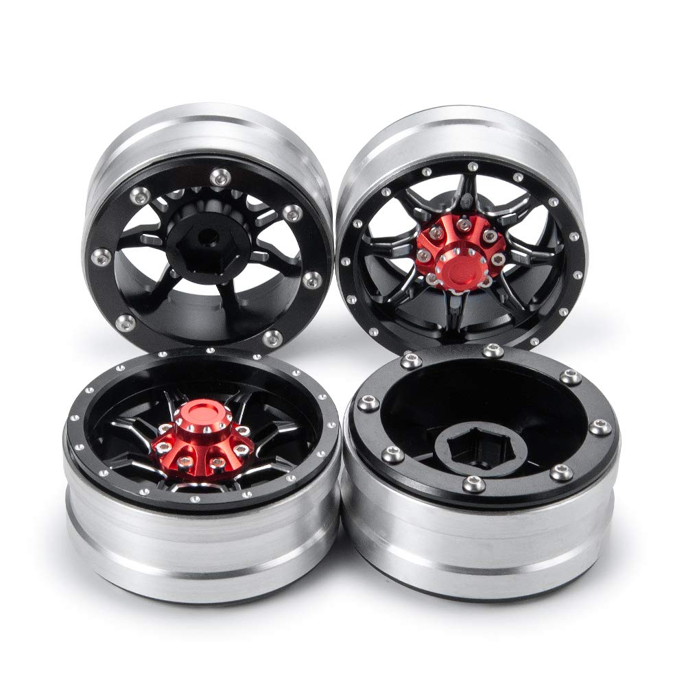 AXspeed 1,9" Beadlock Felgen für 1/10 Axial SCX10 TRX4 D90 RC Crawler Car 4 Stück