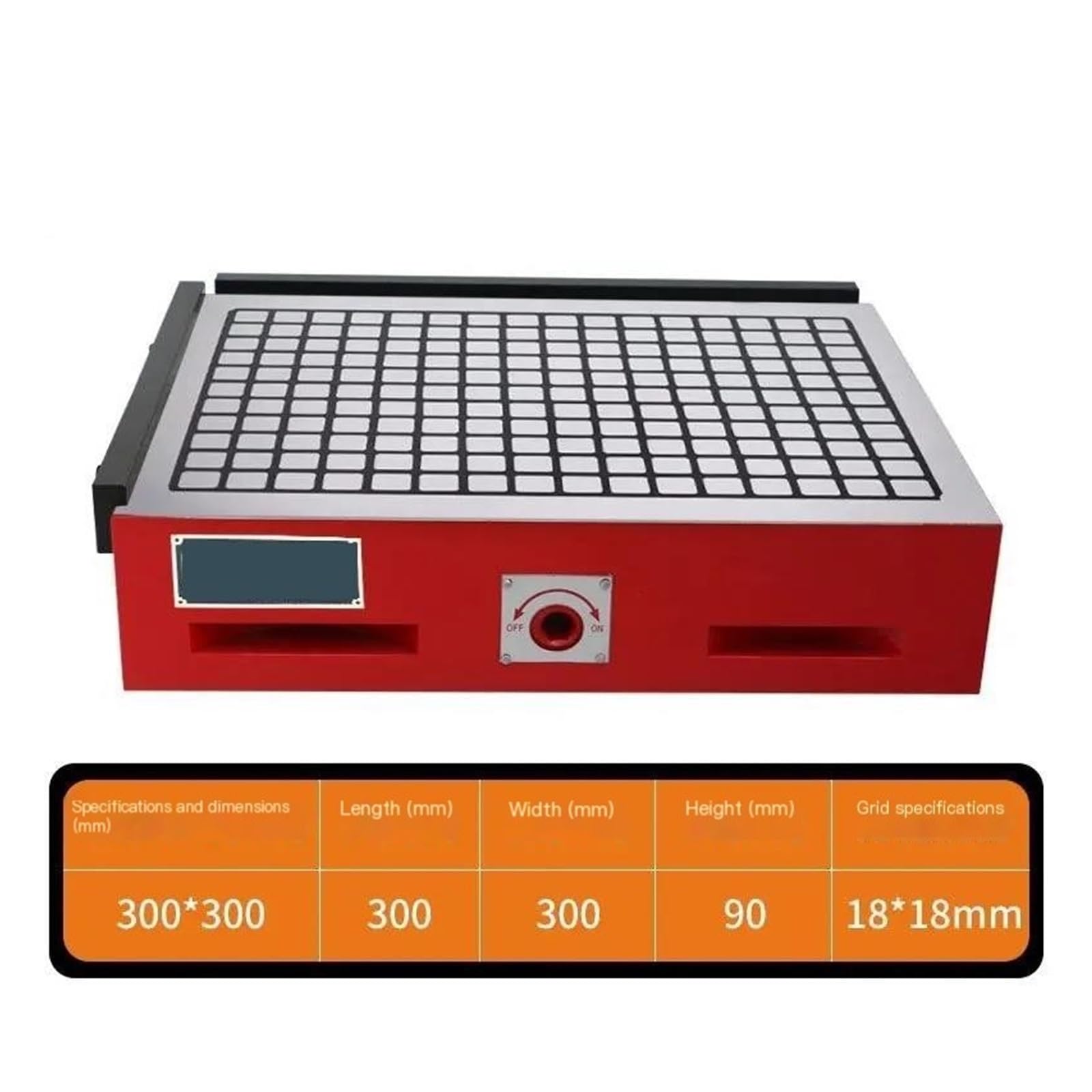 Uchwyt z magnesem trwałym 300x300mm do obróbczego - stalowy dysk magnetyczny o wysokiej stabilności