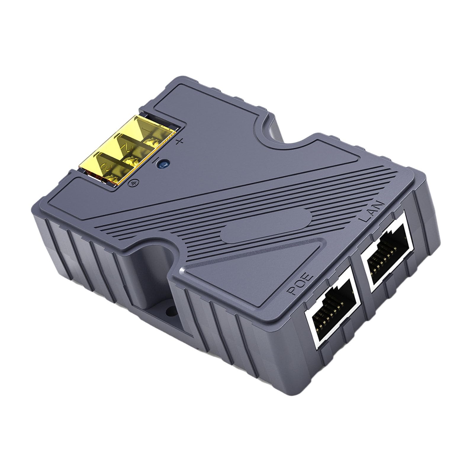 Inyector PoE Gigabit, 150W con ABS ESD DC Convertidor Elevador 12V 48V para Red Satelital del Kit de Internet V2