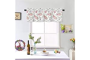 Easter Spring Window Curtain Valance