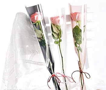 フラワー ラッピング バッグ 一輪用 花 100枚 セット (グリーン) Amazon | speed mao フラワー ラッピング バッグ 一輪用 花 100