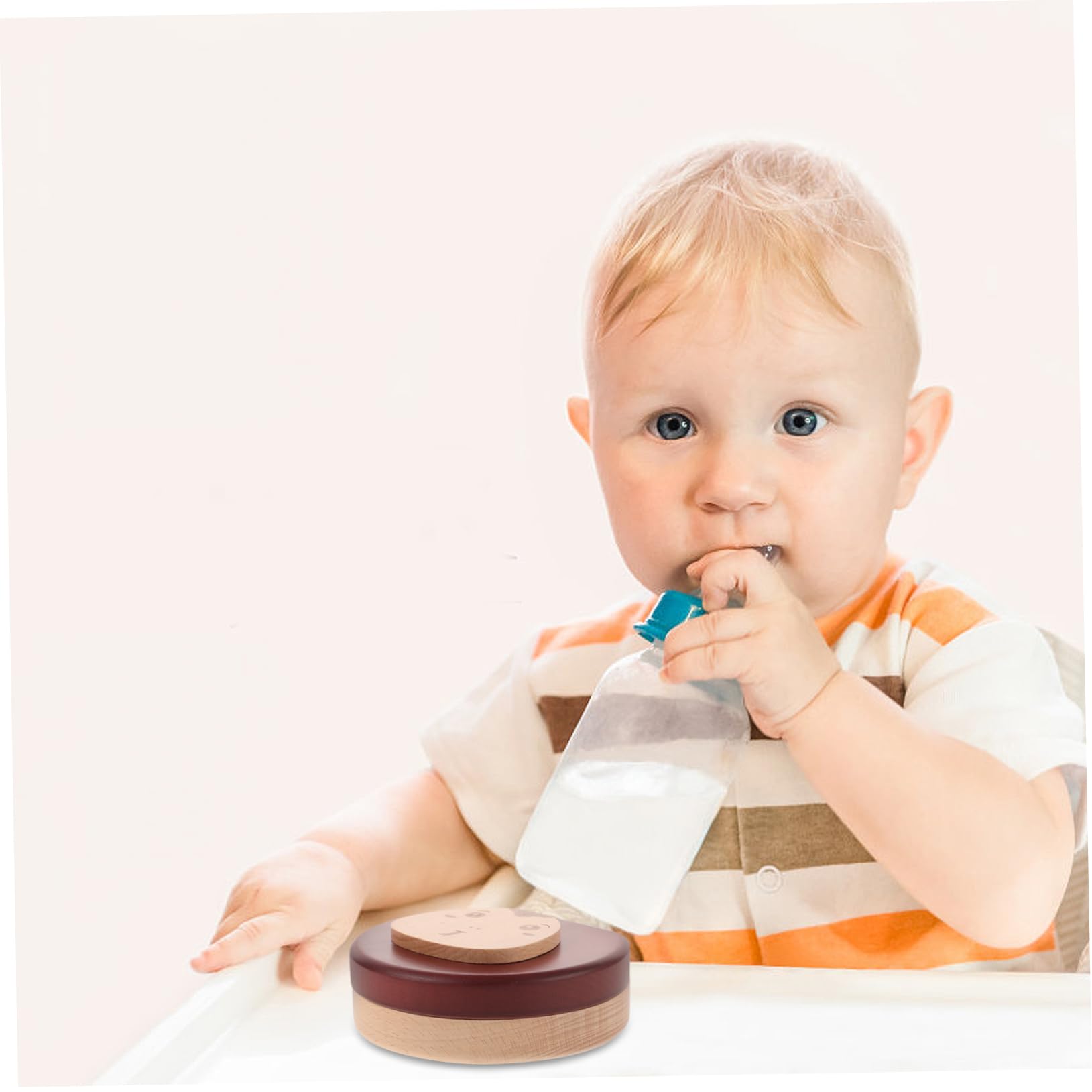 Toyvian Caja de Recuerdos con Compartimentos y Etiquetas Fáciles de Usar de Madera para Dientes de Leche para Niños y Niñas