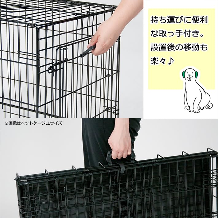 プチリュバン スリードア 折りたたみ式 ペットケージ XL Amazon | プチリュバン ペットケージ スリードア 犬 猫 XXLサイズ