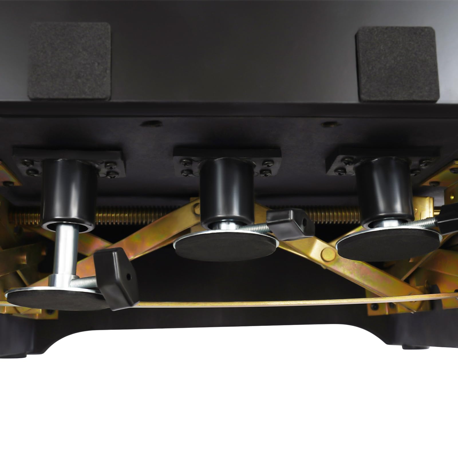 Elevador de pedal infantil para piano, extensor de pedal, banco de extensión de pedal, efecto de pedal con 3 pedales, altura ajustable para niños de 4 a 12 años, color negro