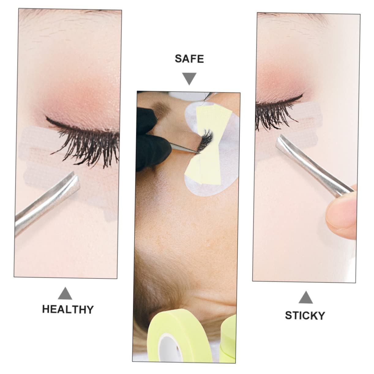 MAGICLULU 18rollos Cinta Transpirable Para Extensiones De Pestañas De Gel Para Aislamiento De Pestañas Para Salones y Casa Sin Irritaciones Alta Transpirabilidad