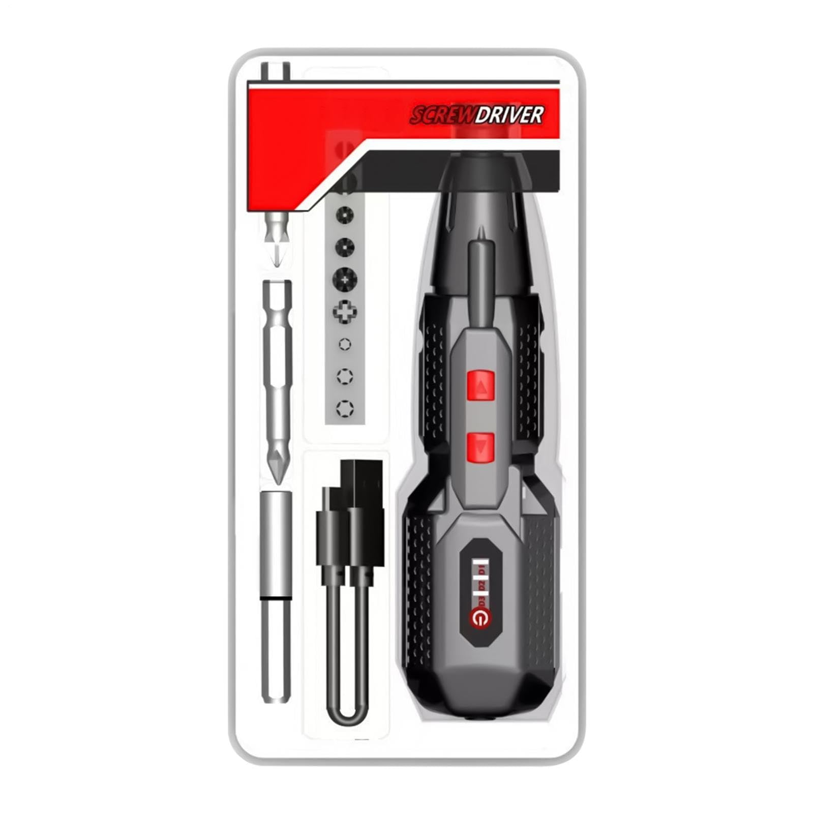 Set di cacciaviti elettrici Avvitatore Ricaricabile a 3 Velocità con Luce