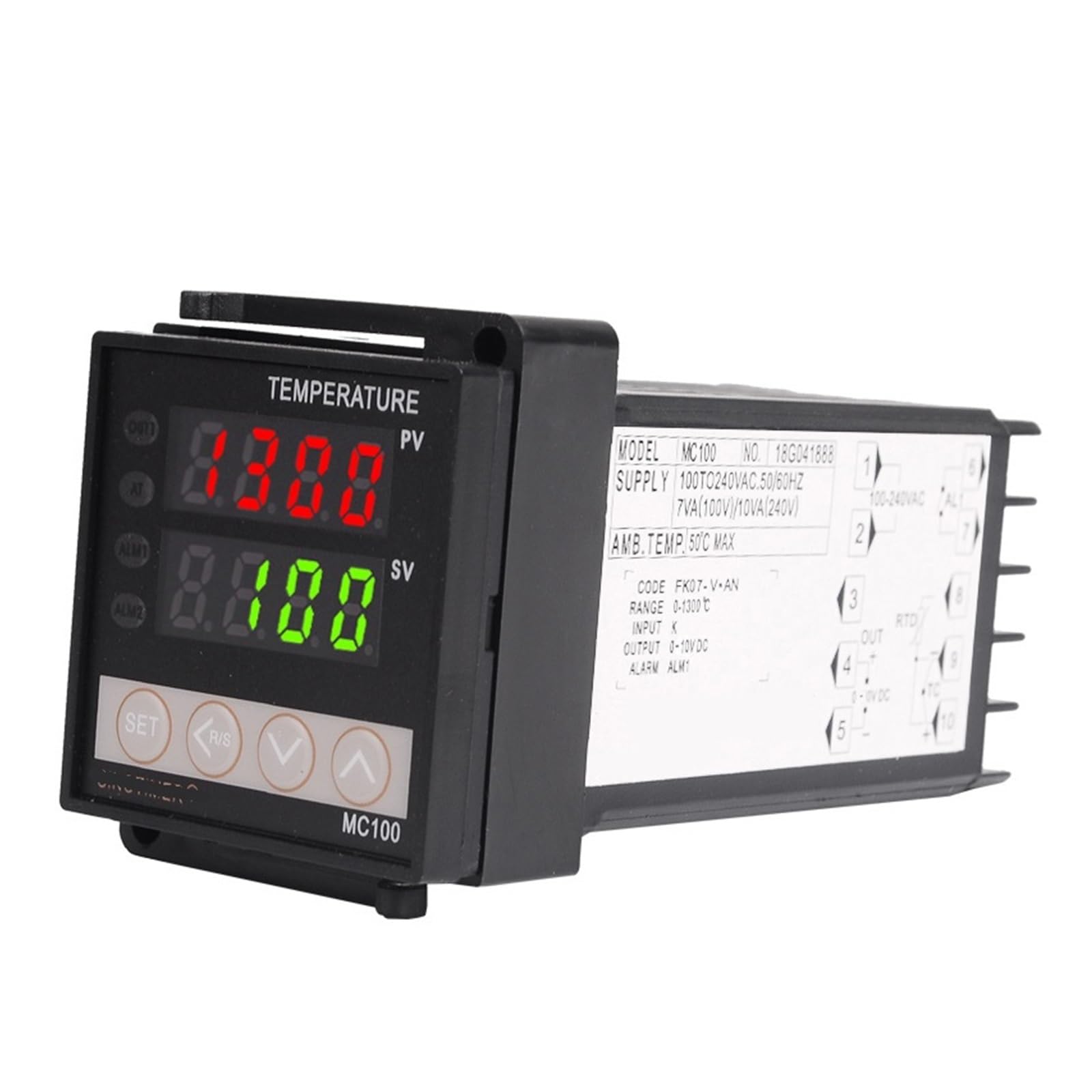RWRAPS regolatore Temperatura pid Termostato Digitale PID 220 V CA Ingresso K/J/PT100, Uscita Tensione CC 0-10 V