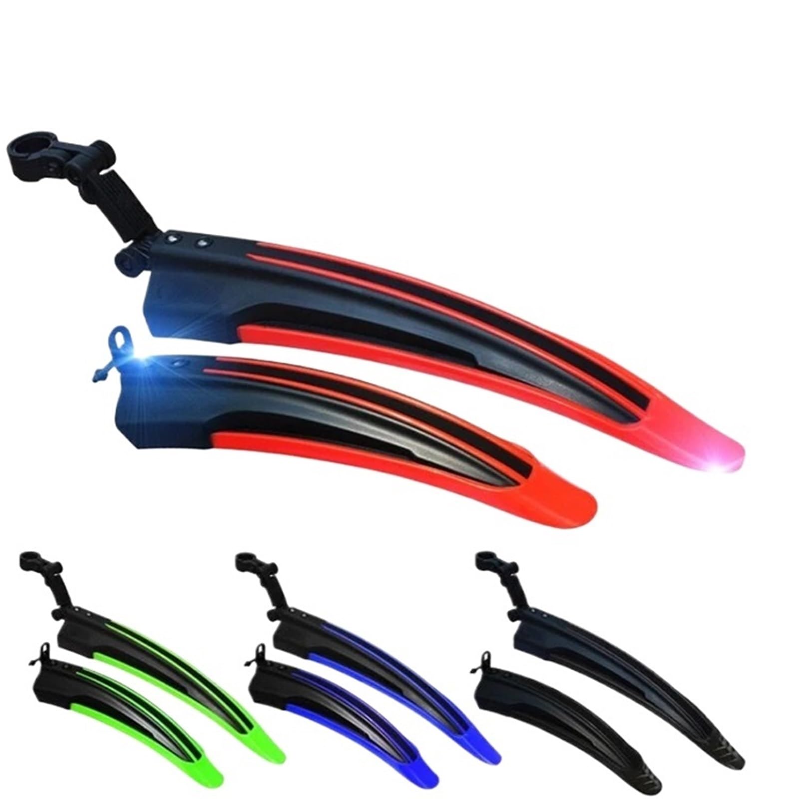 Guardabarros para Bicicletas Guardabarros de Bicicleta 2 Piezas salpicaderos Delantero Trasero