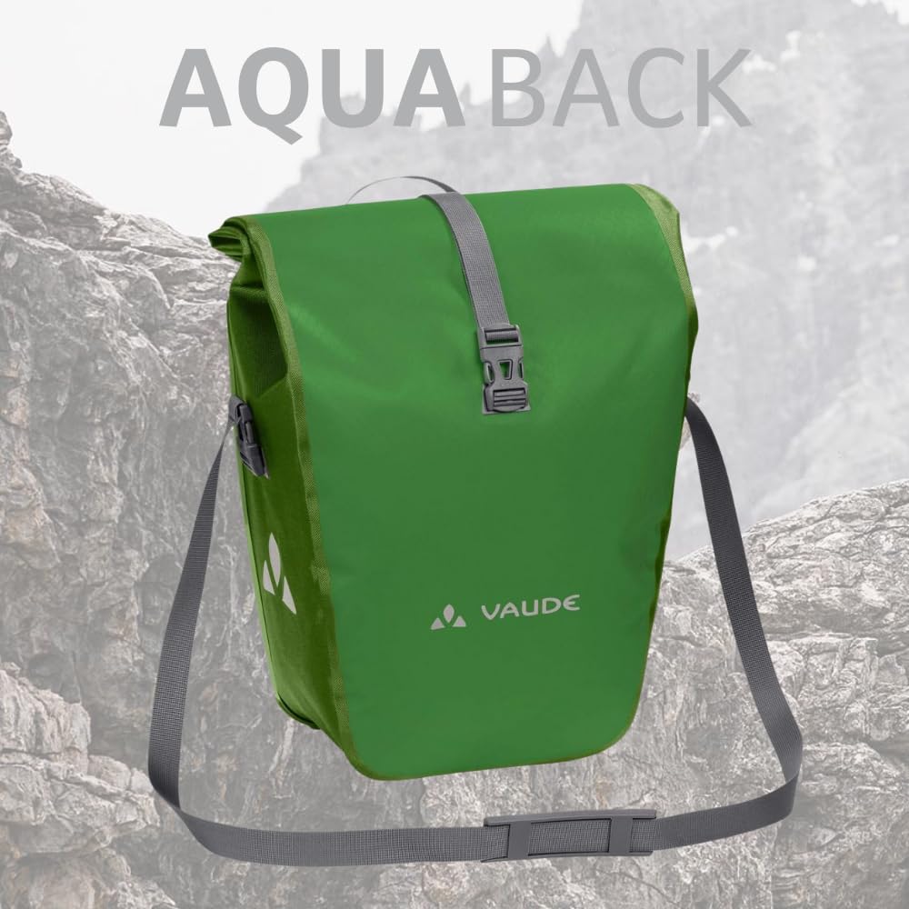 VAUDE Aqua Back Single Sacoche de vélo pour roue arrière - Volume 24 l - matière bâche sans PVC