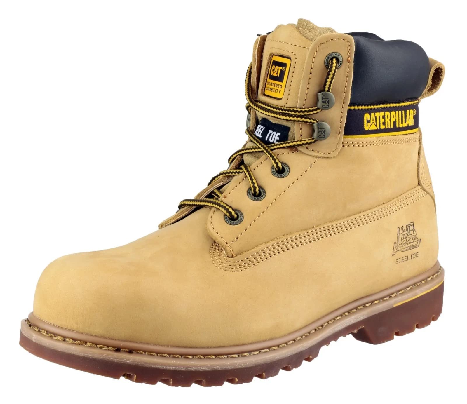 CAT buty ochronne HOLTON S3, obuwie robocze z stalową noską, męskie, brązowe, rozm. 44