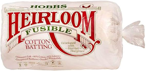 Hobbs Batting Heirloom Premium Fusible Cotton Blend 45in x 60in