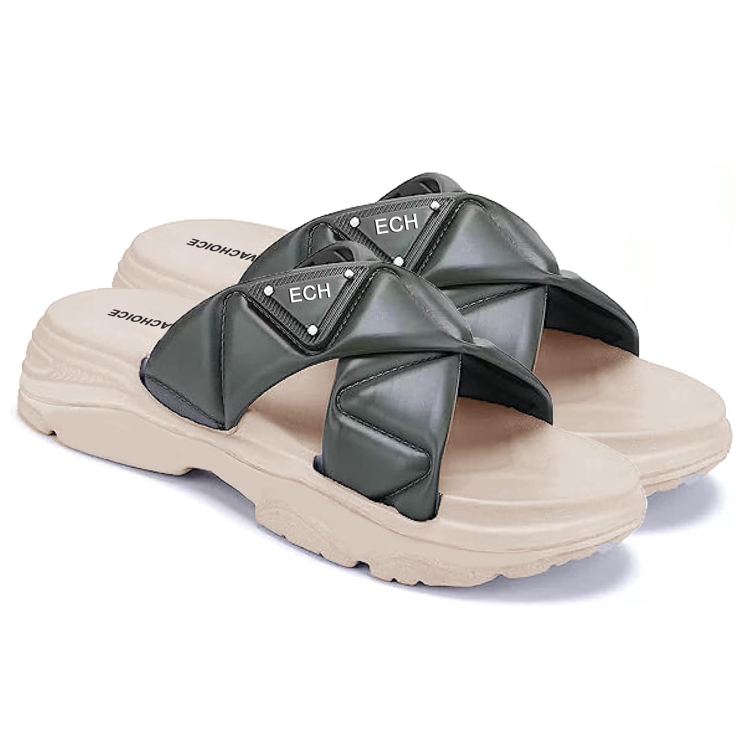 GenericEva Choice Slipper for Women | Water-friendly Super Flexible Adjustable Strap | Skin friendly | Lightweight and Comfortable Stylish Sliders