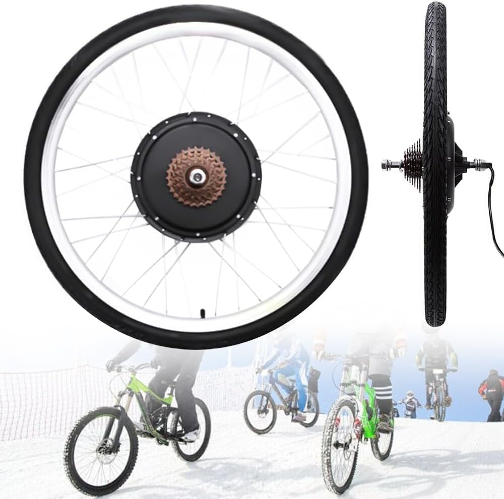 Zestaw do konwersji roweru elektrycznego 26", 36 V, 800 W, silnik rowerowy na tylne koło, zintegrowany kontroler, wyświetlacz LCD, czujnik PAS