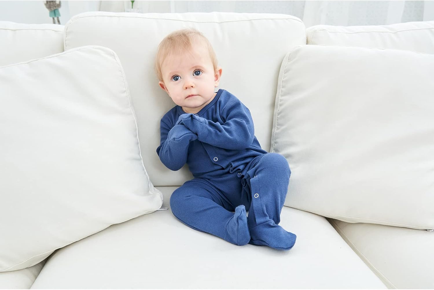 綿 長袖 | コンビミニ公式ストア KISBINI ベビー足付きパジャマ ミトンカフス ユニ コットン スナップアップ KISBINI ベビー足付きパジャマ ミトンカフス ユニ コットン スナップアップ ロンパース ジャンプスーツ スリープ アンド プ