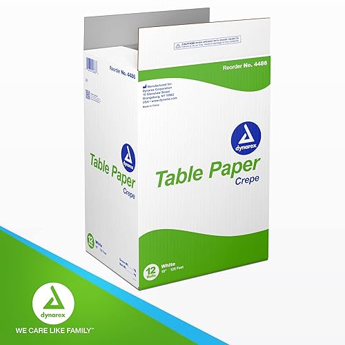 Vista 25 de Dynarex Papel de mesa para reposacabezas, papel de mesa de examen liso y de alta calidad, utilizado en mesas médicas, de masaje y quiropráctica