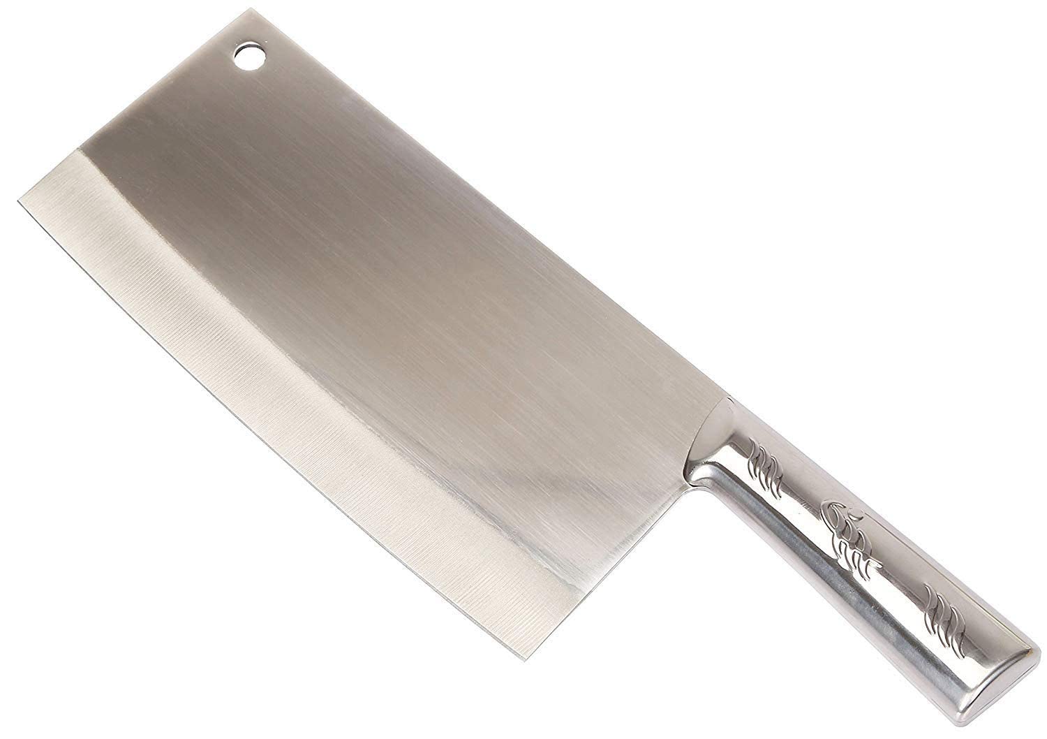 XUUG Stainless Steel Chef's Chopper | Meat Cleaver Versatile Cleaver Knife Slicing Meat Chopping Bones for Home Kitchen and Restaurant You Can Cut The Bones/Meat/Slice/Fish/Vegetables/Fruit, 7''/3.5'