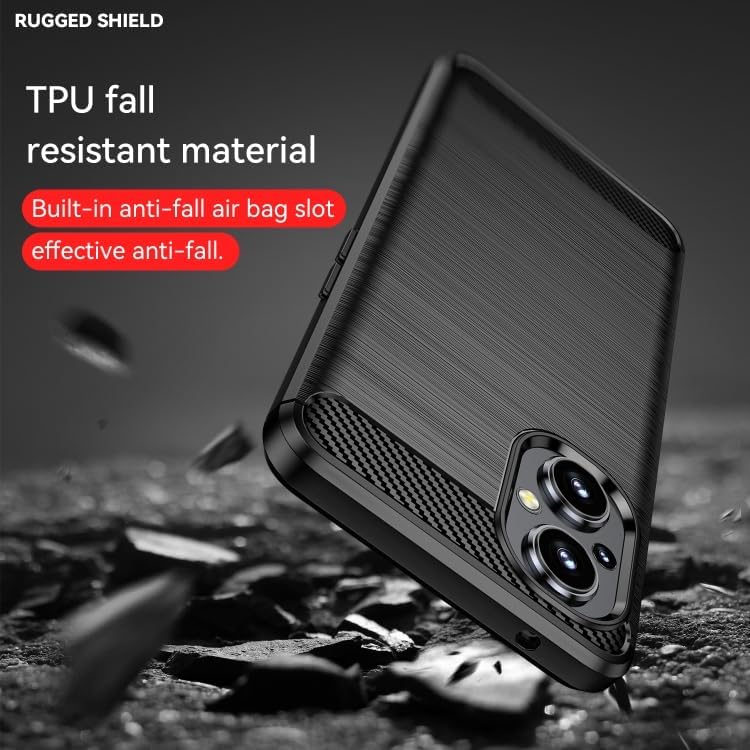 Image of Basic Case for OnePlus Nord N20 5G (Carbon Fibre Black)