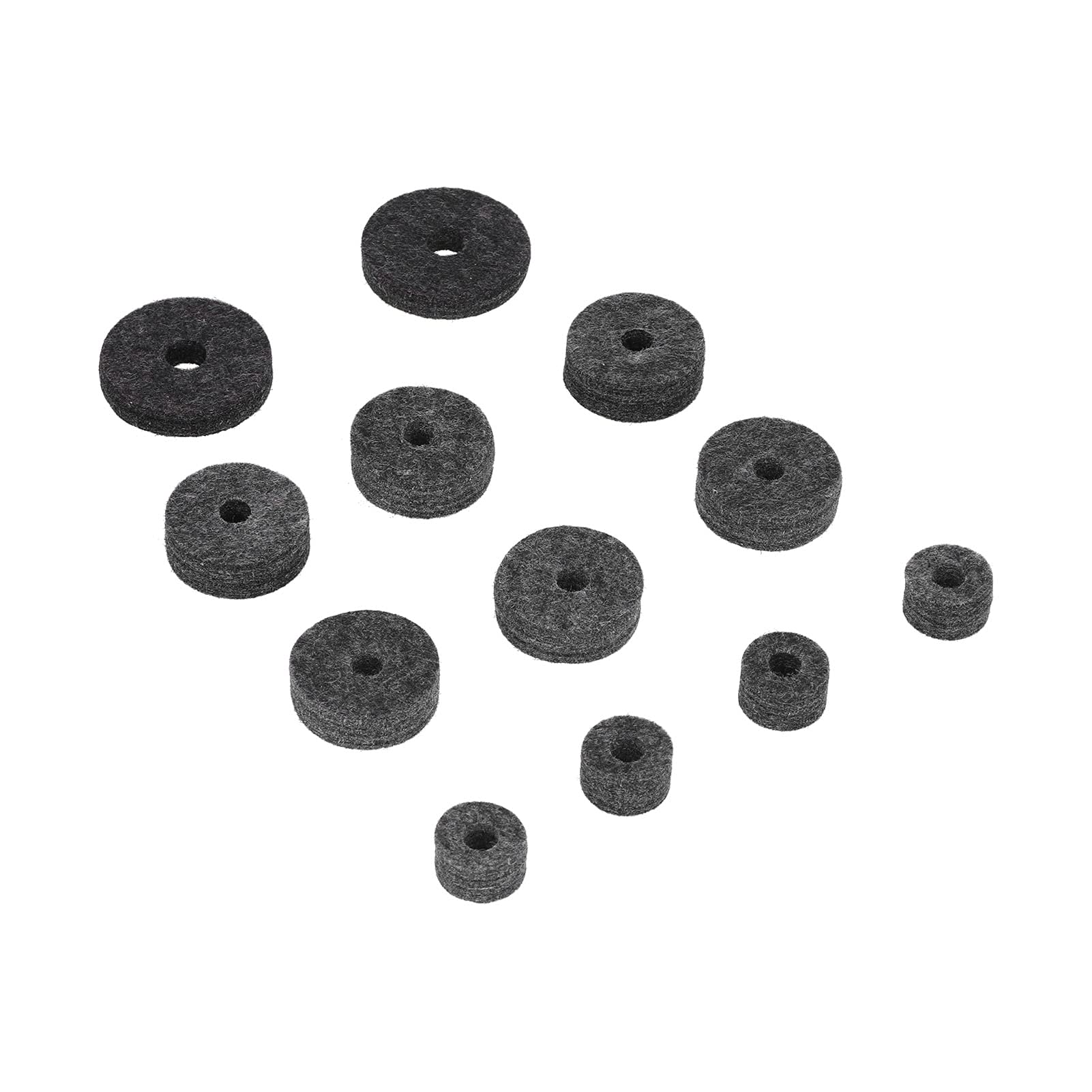 Schlagzeug-Set aus Filz, praktische Standardgröße Enthält 23-teilige Becken-Filz-Sets für Boom-Ständer für die meisten Schlagzeug-Sets