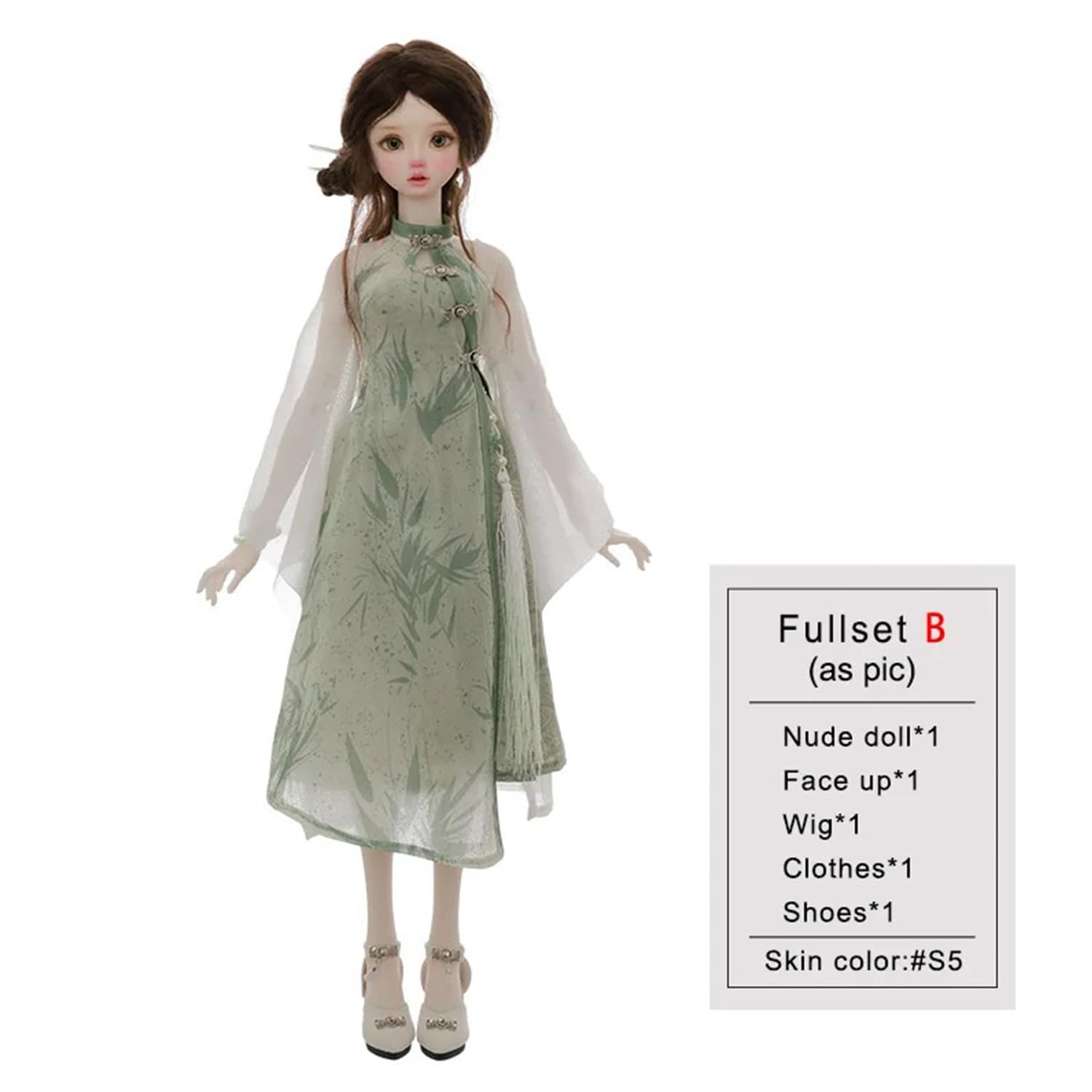 Oueneifs 1/4 Antheabjd Fullset B Bjd Puppe Neuer chinesischer Stil Harz Spielzeug für 15+ Jahre alt