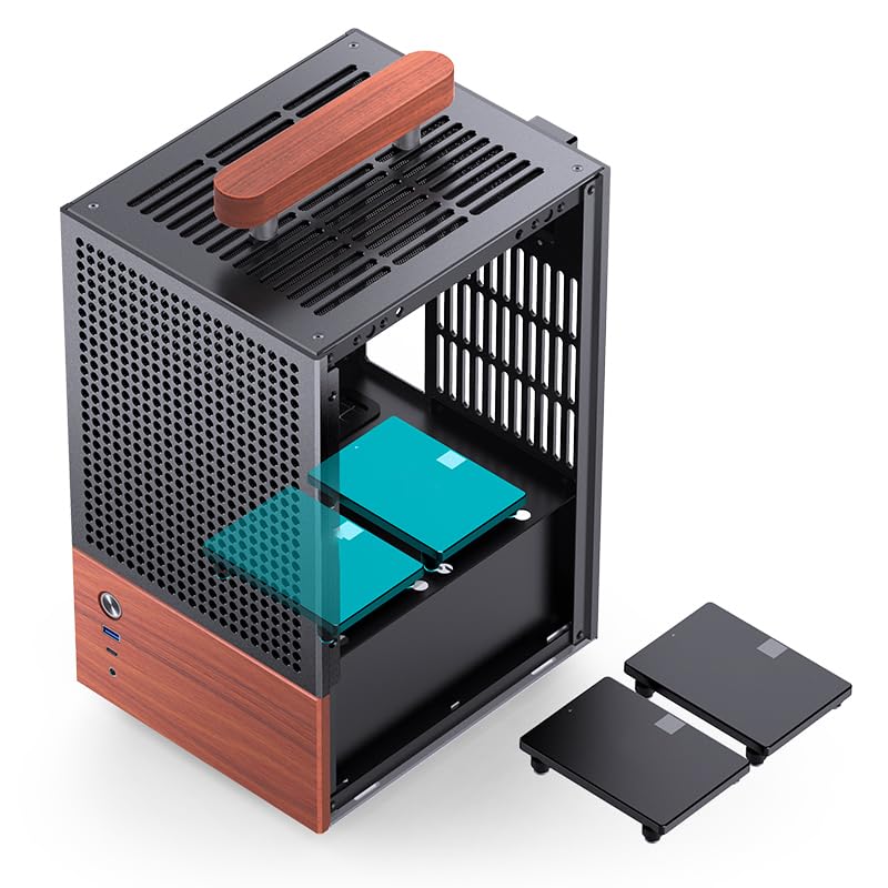 ノーブランド JONSBO ITX T6 ブラック PCケース