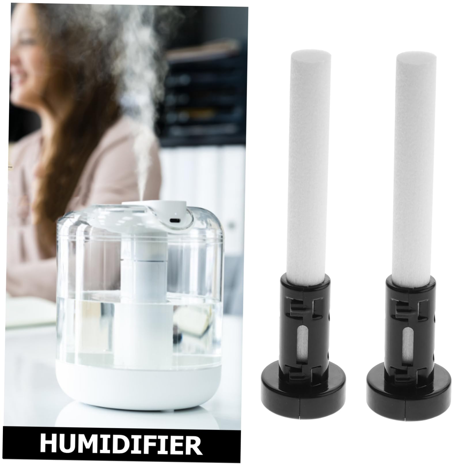 PRETYZOOM 4Pcs Plastic Humidifier Cotton Rod Holder Easy to Install Atomizing Cotton Stick Mount for Oil Diffusers Efficient Humidifier Parts for Home and Office Use