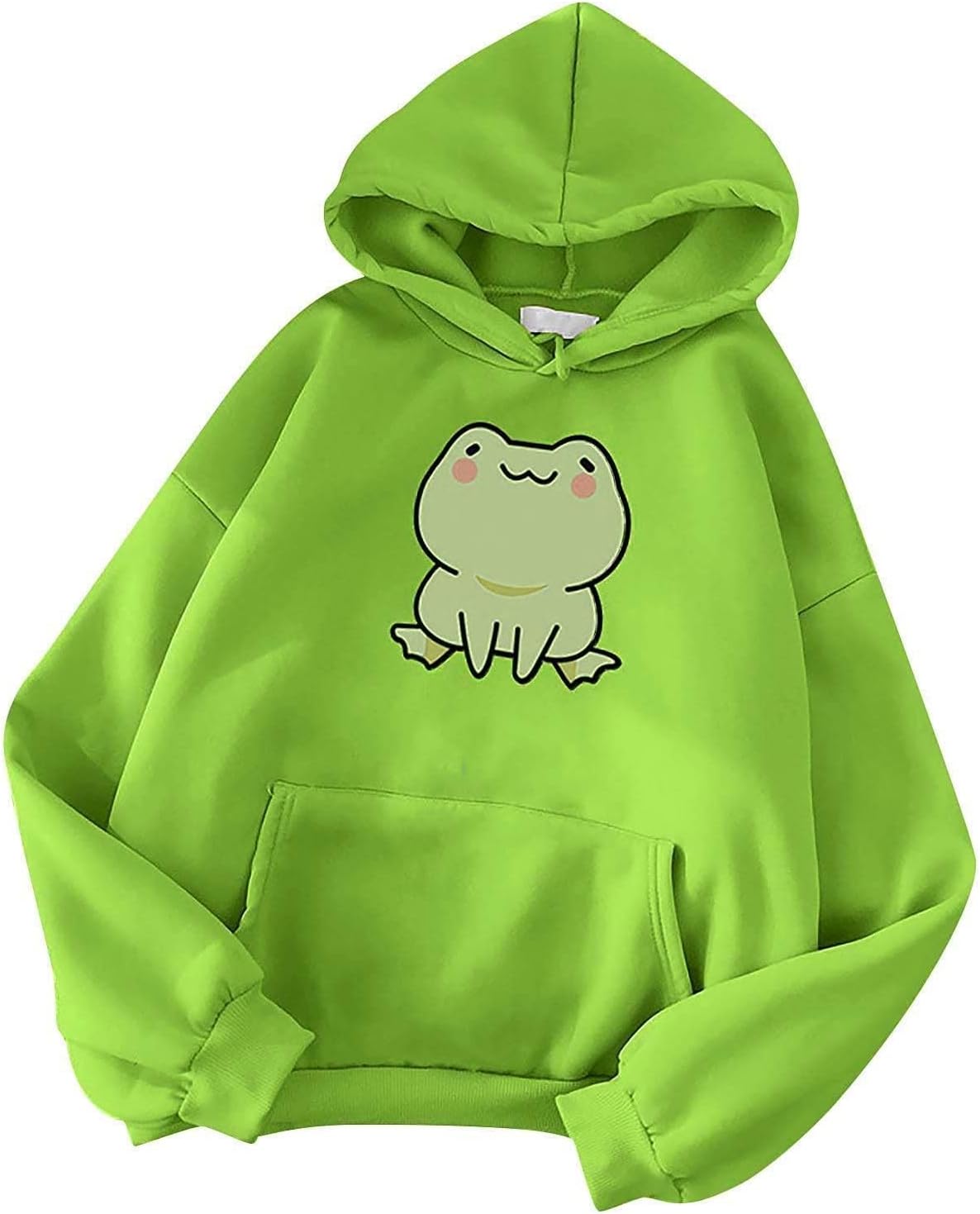 Frog Hoodie Women's Hoodie Women's Oversize Pullover Long Sleeve Tops Teenager Girls Frog Hoodie Sweatshirt with Hood Autumn Winter Y2k Sweater Aesthetic Jumper Outwear Sweatshirts