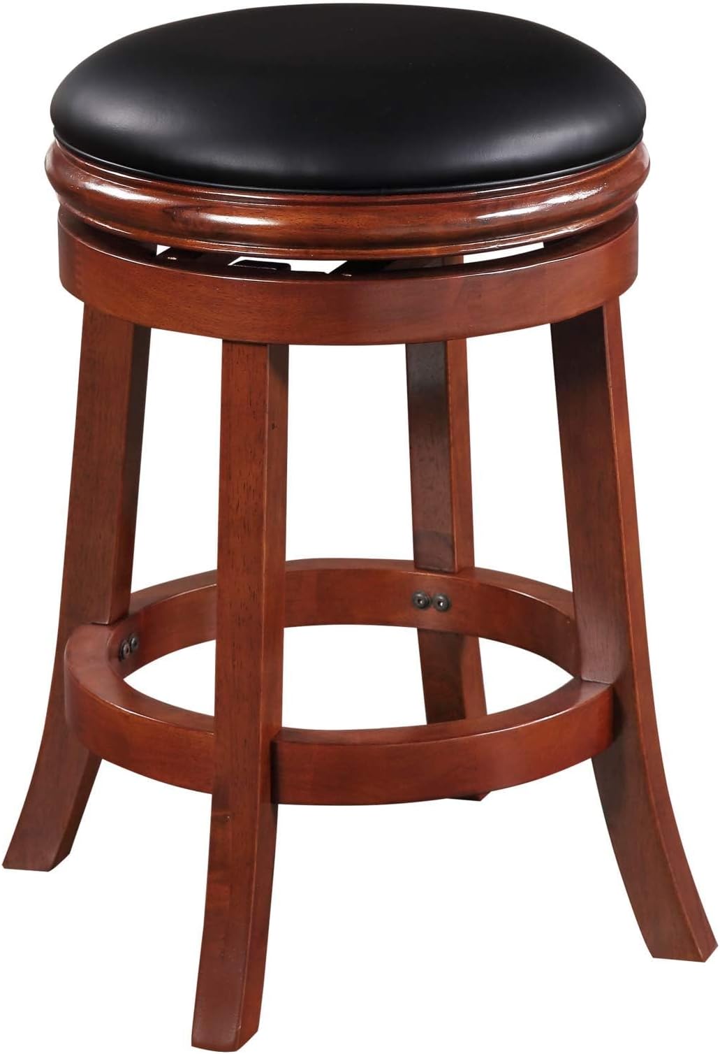 Counter Height Backless Swivel Bar Stool - Cherry