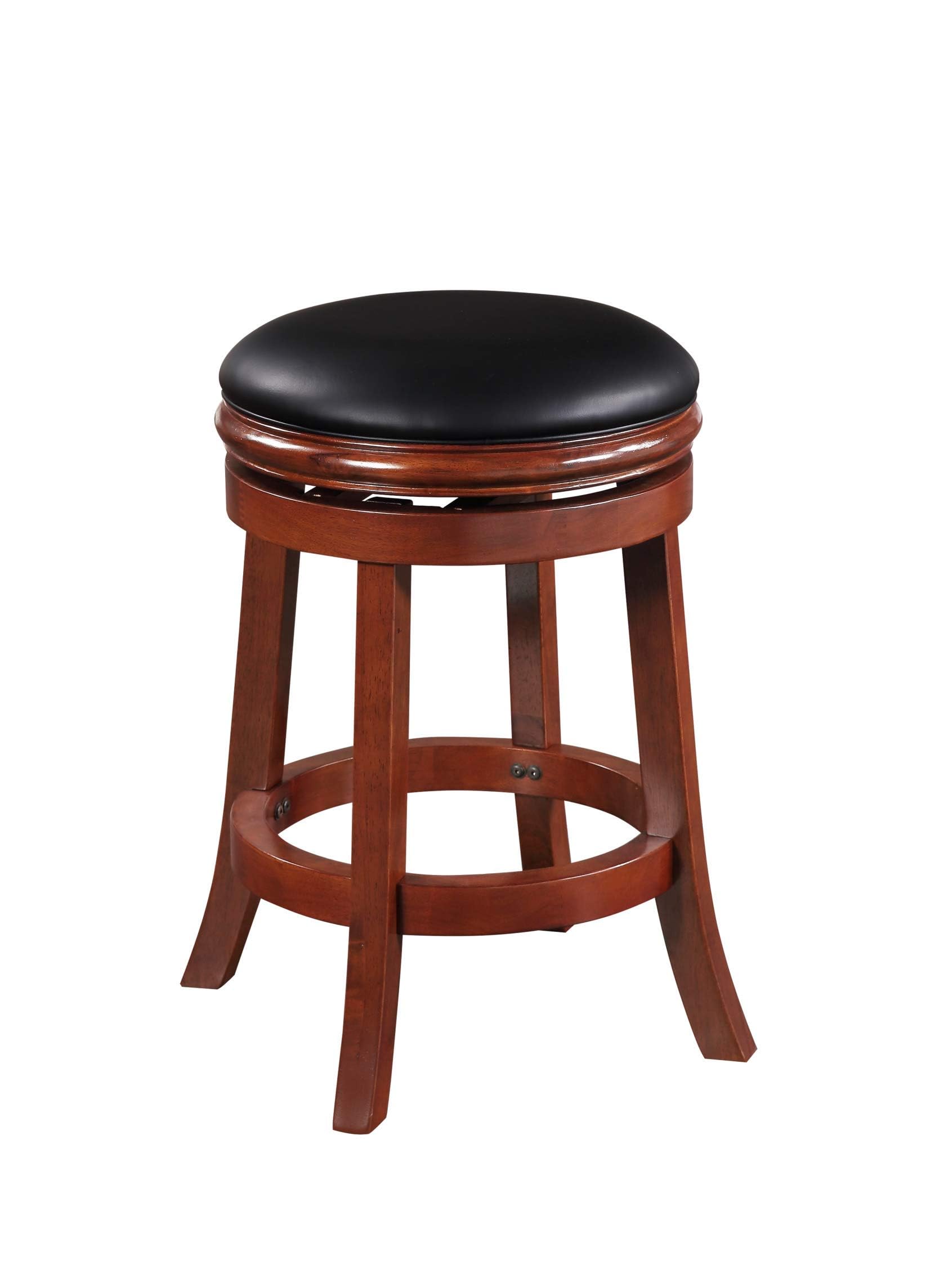 Boraam Counter Height Backless Swivel Bar Stool - Cherry