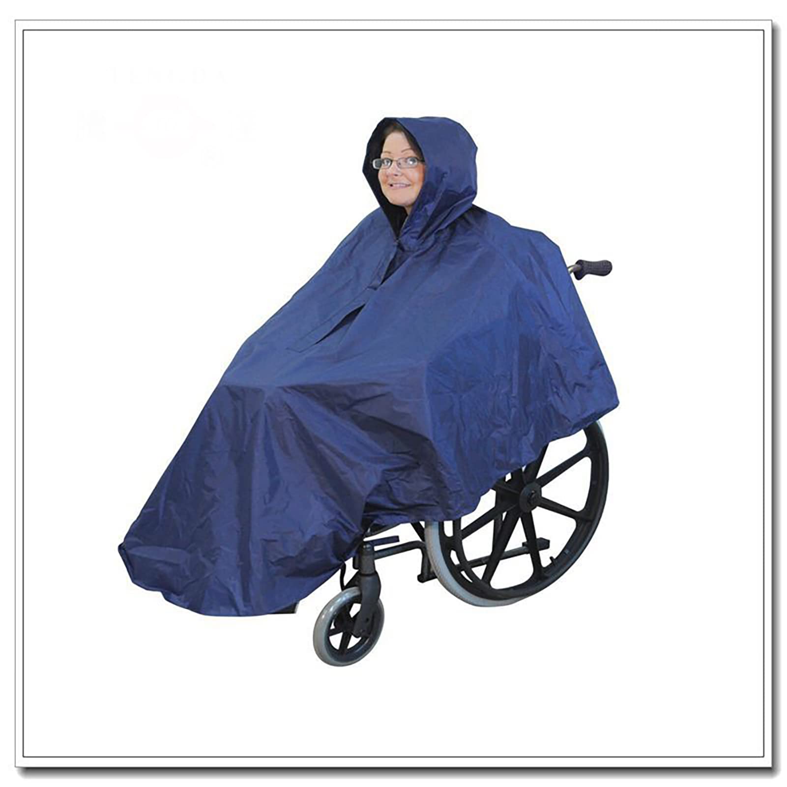 Poncho pour fauteuil roulant imperméable anti-infiltration d'eau pluie