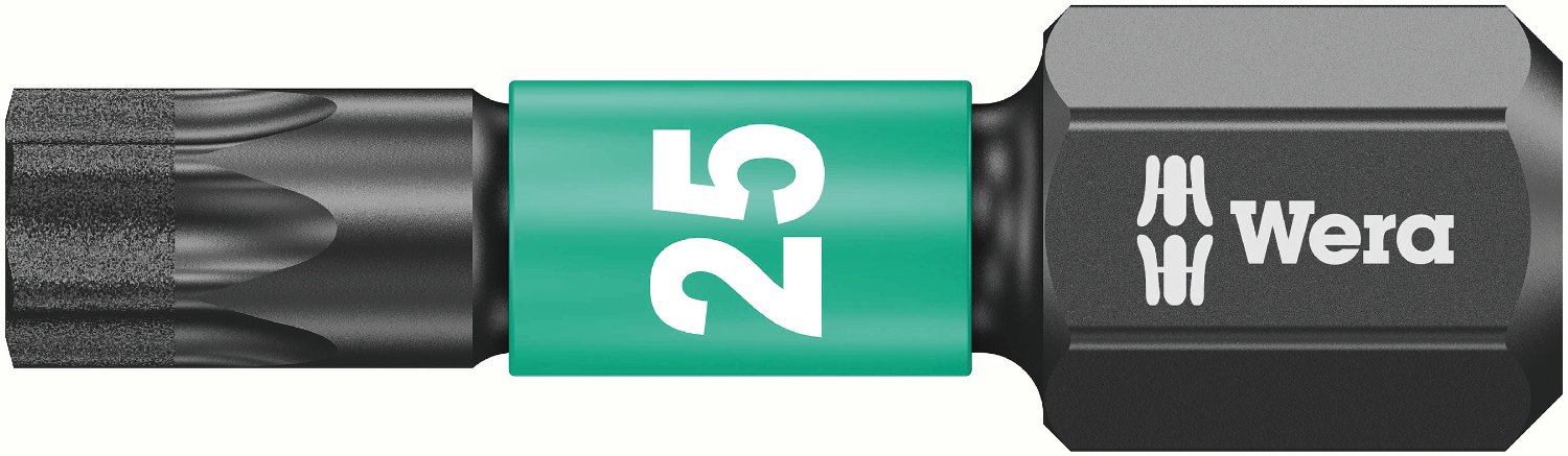 Wera, Bit-Box 15 Impaktor TX 25, 15 pezzi