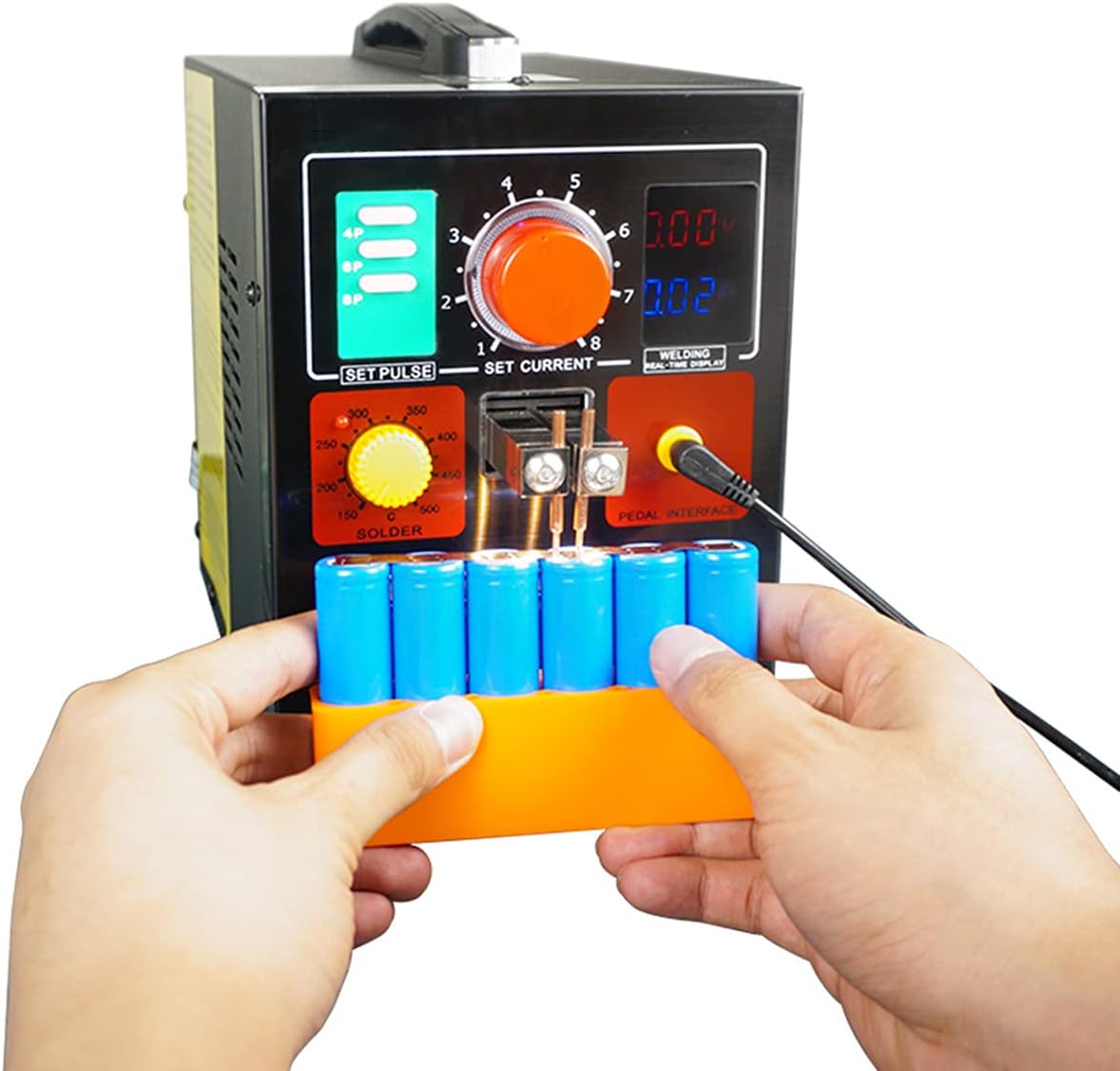 KLUFO 4.3KW Spot Welding Machine, Pulse Spot Welder with Soldering Pen, for 18650 Battery